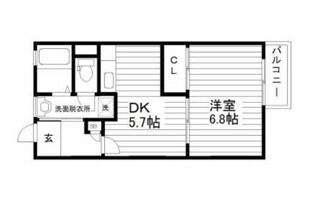 愛宕橋駅 徒歩19分 1階の物件間取画像